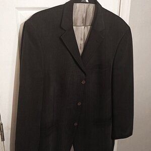 Joseph & Feiss Men Dark Bluish Gray Silk Blazer Only   44R